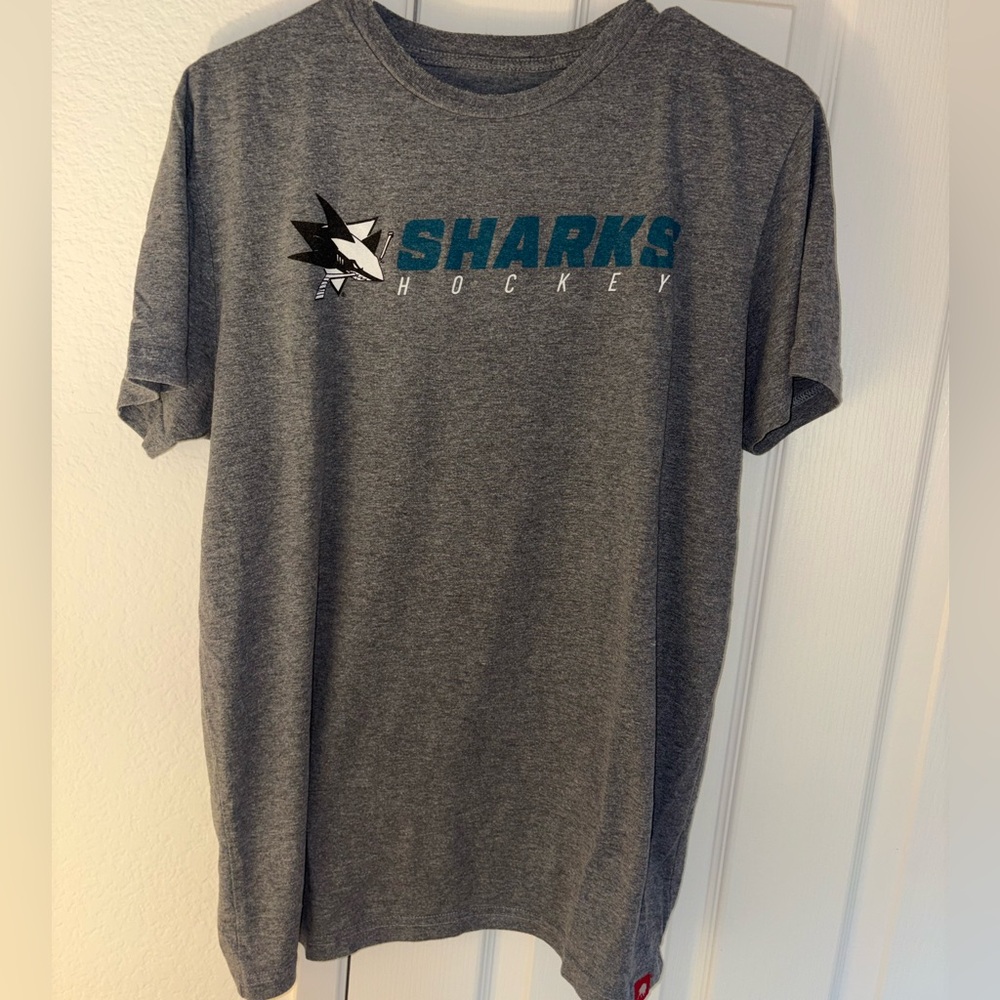 San Jose Sharks Men's Gray Graphic Tee - Sharks Hockey